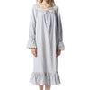 Women's Vintage Nighty For Sex Fancy Nightgown Cotton Home Dress Long Sexy Nightwear  Long Sleeve