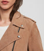 Women's PLAIT BALFERN SUEDE BIKER JACKET