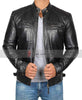 Johnson Black Mens Leather Jacket