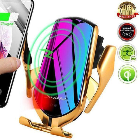 Wireless Charger Car Mount, Automatic Clamping, 10W / 7.5W Fast Charging