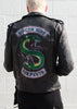 Mens Riverdale Inspired Southside Serpents Leather Motorcycle Jacket