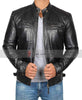 Johnson Black Mens Leather Jacket