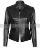 California Womens Black Stylish Leather Jacket