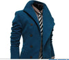 2018 New Single -Breasted Lapel Oblique Placket Wool Coat For Men Men 'S Clothing Coats Jacketstrench