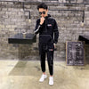 Tsingyi Reflective Multi-pocket Shirts+Ankle-length Cargo pants 2pcs Sets Tracksuit Men Women Couples Streetwear Reflect Sets