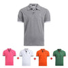 5 Pcs Set Polo Men Solid Slim Fit Short Sleeve Patchwork 100% Cotton Polo Shirt Men Fashion Streetwear