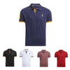 5 Pcs Set Polo Men Solid Slim Fit Short Sleeve Patchwork 100% Cotton Polo Shirt Men Fashion Streetwear