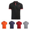 5 Pcs Set Polo Men Solid Slim Fit Short Sleeve Patchwork 100% Cotton Polo Shirt Men Fashion Streetwear