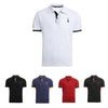 5 Pcs Set Polo Men Solid Slim Fit Short Sleeve Patchwork 100% Cotton Polo Shirt Men Fashion Streetwear