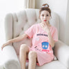 Summer Cotton M-5XL Sleepwear Women Nightdress Womens Cotton Cartoon Ladies Nightgown Sexy Nightwear Plus Size Home Sleep Dress
