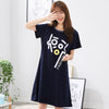 Summer Cotton M-5XL Sleepwear Women Nightdress Womens Cotton Cartoon Ladies Nightgown Sexy Nightwear Plus Size Home Sleep Dress