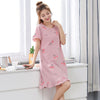 Summer Cotton M-5XL Sleepwear Women Nightdress Womens Cotton Cartoon Ladies Nightgown Sexy Nightwear Plus Size Home Sleep Dress