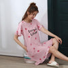 Summer Cotton M-5XL Sleepwear Women Nightdress Womens Cotton Cartoon Ladies Nightgown Sexy Nightwear Plus Size Home Sleep Dress