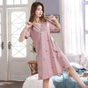 Summer Cotton M-5XL Sleepwear Women Nightdress Womens Cotton Cartoon Ladies Nightgown Sexy Nightwear Plus Size Home Sleep Dress