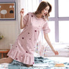 Summer Cotton M-5XL Sleepwear Women Nightdress Womens Cotton Cartoon Ladies Nightgown Sexy Nightwear Plus Size Home Sleep Dress