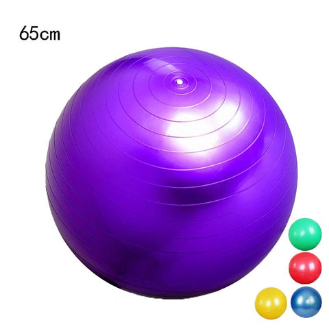Anti-Burst Yoga Balls Fitness Fitball Yoga Pilates Ball Gym Massage Balance Balls 65cm Proof 5 Colors Training PVC Thicken Bolas