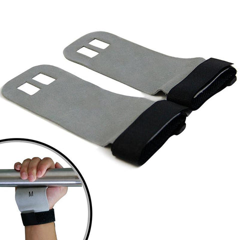 Hand Grip Leather Barbell Gymnastics Grips Palm Protector-Perfect for Pull-up Training Kettlebells and CrossFit  Gym Gloves