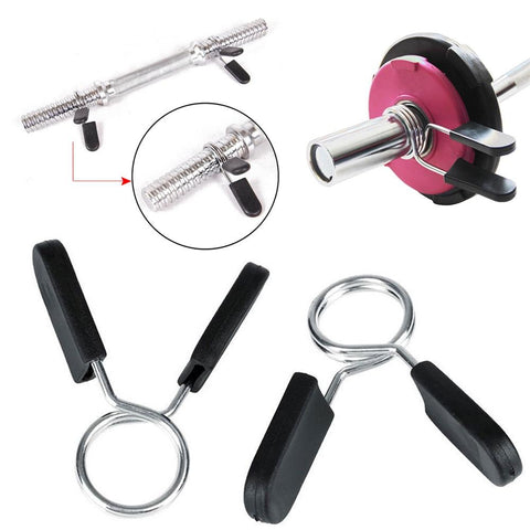 2 Pcs 28mm 30mm with Handle Dumbbells Barbell Spring Clips Ultra-soft Protective Cover Convenient and Save Time