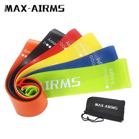 Maxairms Resistance Bands Set 6 Levels Workout Fitness Gym Equipment rubber loops Latex Yoga Gym Strength Training Elastic Bands