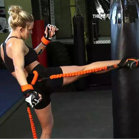 2019 New High Strength Heavy Exercise Boxing Resistance Bands Training Strap System For Boxing Equipment Same As Shadow Boxer