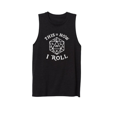 Womens 20 Sided Dice Magic The Gathering Workout Fitness Casual Tank Vest Sleveless Tops Shirts