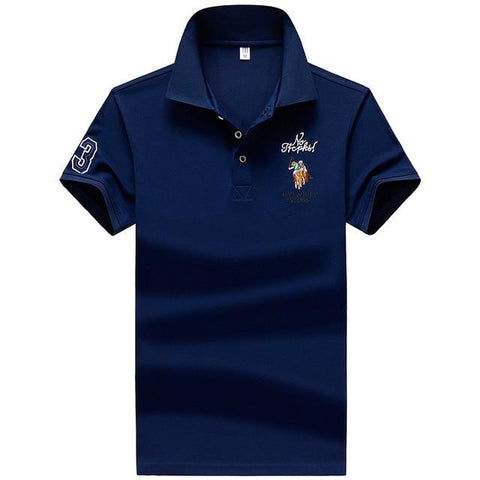 YIHUAHOO Brand Polo Shirt Men High Quality Men Cotton Short Sleeved Summer Shirt Brand Jerseys Polo Hombre Size M-4XL JCP-733
