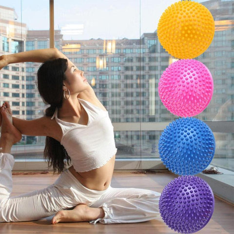 Yoga Half Ball Physical Fitness Appliance Exercise Balance Ball Point Massage Stepping Stones GYM Yoga Balls Pilates 4 Colors