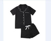 New Women Pajamas Sets Summer Short Sleeve Shirts+Pants Homewear Sleepwear
