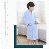 CAVME Hotel Towel Bathrobe Cotton Terry Robes Kimono Long Nightgown Lounge Sleepwear for Lover Solid Color V Collar LOGO CUSTOM