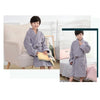 CAVME Hotel Towel Bathrobe Cotton Terry Robes Kimono Long Nightgown Lounge Sleepwear for Lover Solid Color V Collar LOGO CUSTOM