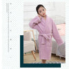 CAVME Hotel Towel Bathrobe Cotton Terry Robes Kimono Long Nightgown Lounge Sleepwear for Lover Solid Color V Collar LOGO CUSTOM