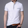 Men Polo Shirts Short Sleeve Solid Polo Shirt Mens Camisa Polos Fashion Stand Collar Masculina Casual Cotton Tops Plus SizeÂ M-4X