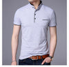 Men Polo Shirts Short Sleeve Solid Polo Shirt Mens Camisa Polos Fashion Stand Collar Masculina Casual Cotton Tops Plus SizeÂ M-4X