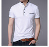 Men Polo Shirts Short Sleeve Solid Polo Shirt Mens Camisa Polos Fashion Stand Collar Masculina Casual Cotton Tops Plus SizeÂ M-4X