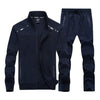 New Men's Tracksuits Male Sportswear Set Spring Autumn Casual Suits Jacket+Pants High Quality Plus Size L-9XL
