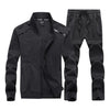 New Men's Tracksuits Male Sportswear Set Spring Autumn Casual Suits Jacket+Pants High Quality Plus Size L-9XL