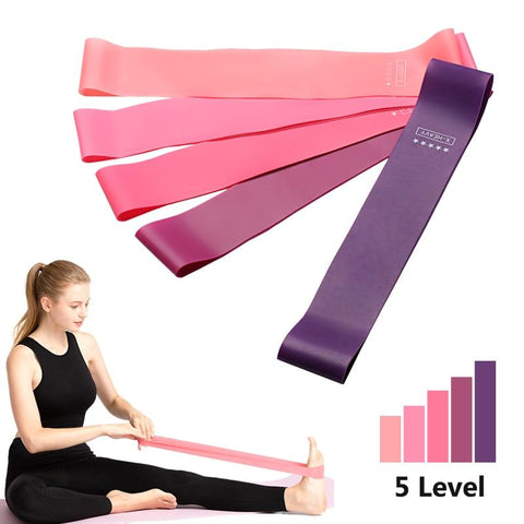 Resistance Bands Gym Fitness Gum Training Pull Rope 0.35mm-1.1mm Pilates Sport Rubber Fitness Bands Crossfit Workout Equipment