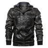 77City Killer Hooded Leather Jacket Men Motorcycle PU Leather Coats Male Euro Size Men Leather Jackets and Coats Dropshipping