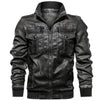 77City Killer Hooded Leather Jacket Men Motorcycle PU Leather Coats Male Euro Size Men Leather Jackets and Coats Dropshipping