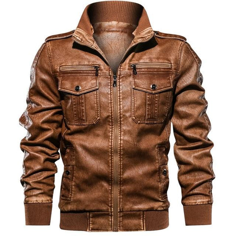 77City Killer Hooded Leather Jacket Men Motorcycle PU Leather Coats Male Euro Size Men Leather Jackets and Coats Dropshipping