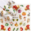 YWK 1 Sheet Nail Art Water Decal Autumn Theme Nail Sliders Decor Tips Maple Leaf Pattern Sticker For Nail Beauty Care