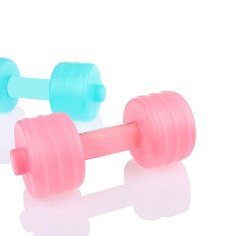 Water Dumbbell Halteres Body Building Weight Dumbbells Fitness Gym Equipment Crossfit Yoga For Training Sport Plastic Exercise
