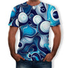 LOSSKY Men Fashion 3D Digital Printed T-Shirt Casual Loose O-Neck Short Sleeve Top Tees Big Size 5XL Mens Brand Shirts Clothing