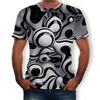 LOSSKY Men Fashion 3D Digital Printed T-Shirt Casual Loose O-Neck Short Sleeve Top Tees Big Size 5XL Mens Brand Shirts Clothing
