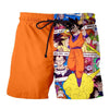 Dragon Ball Board Shorts Beach Summer Men Luffy Vegeta 3D Print Sport Anime Surfing Trunks Swimwear Super Saiyan Short Pants