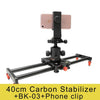 40cm DSLR Camera Video Carbon Slider Track Dolly Rail Stabilizer System for Canon Pentax Sony Camcorder SLR Movie Film