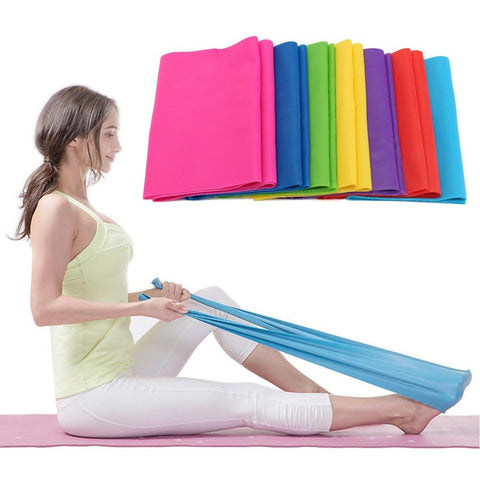 2M Resistance Bands Body Shaping Stretch Exercises Yoga Gymnastics Ballet Beautiful Curve FH99