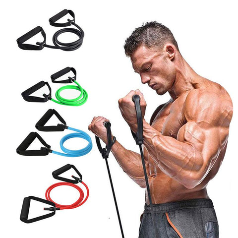 120cm Fitness Resistance Bands Elastic bands for Fitness Rubber Expander Pull Rope Exercise Tube Workout Bands Training Crossfit