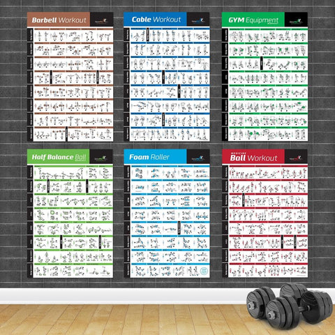 Bodybuilding Gym Sport Fitness Dumbbell Poster Kettlebell Workout Exercise Training Chart Art Wall Poster Print Home Decor