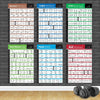 Bodybuilding Gym Sport Fitness Dumbbell Poster Kettlebell Workout Exercise Training Chart Art Wall Poster Print Home Decor